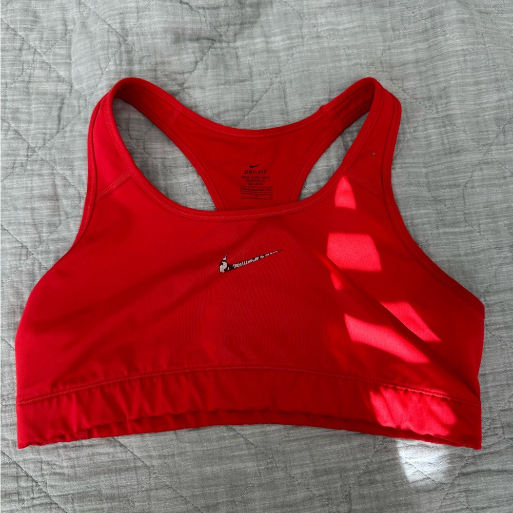 Red Nike Sports Bra